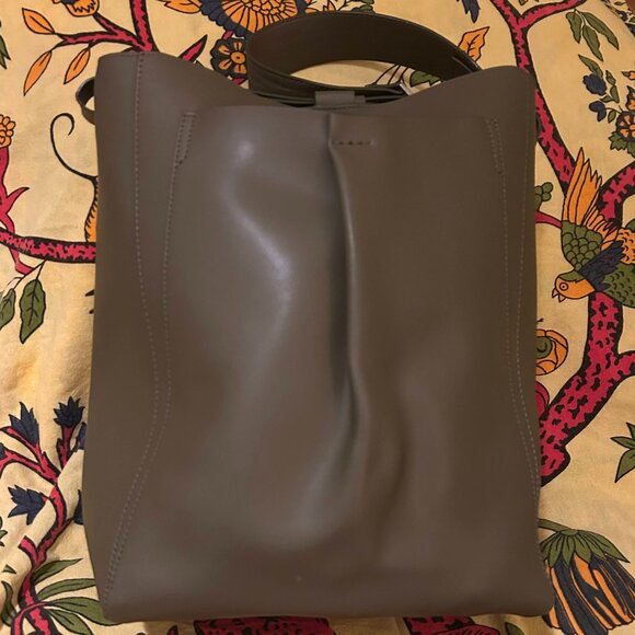 Leather Everlane Studio Bag Purse Olive Green - Picture 1 of 9